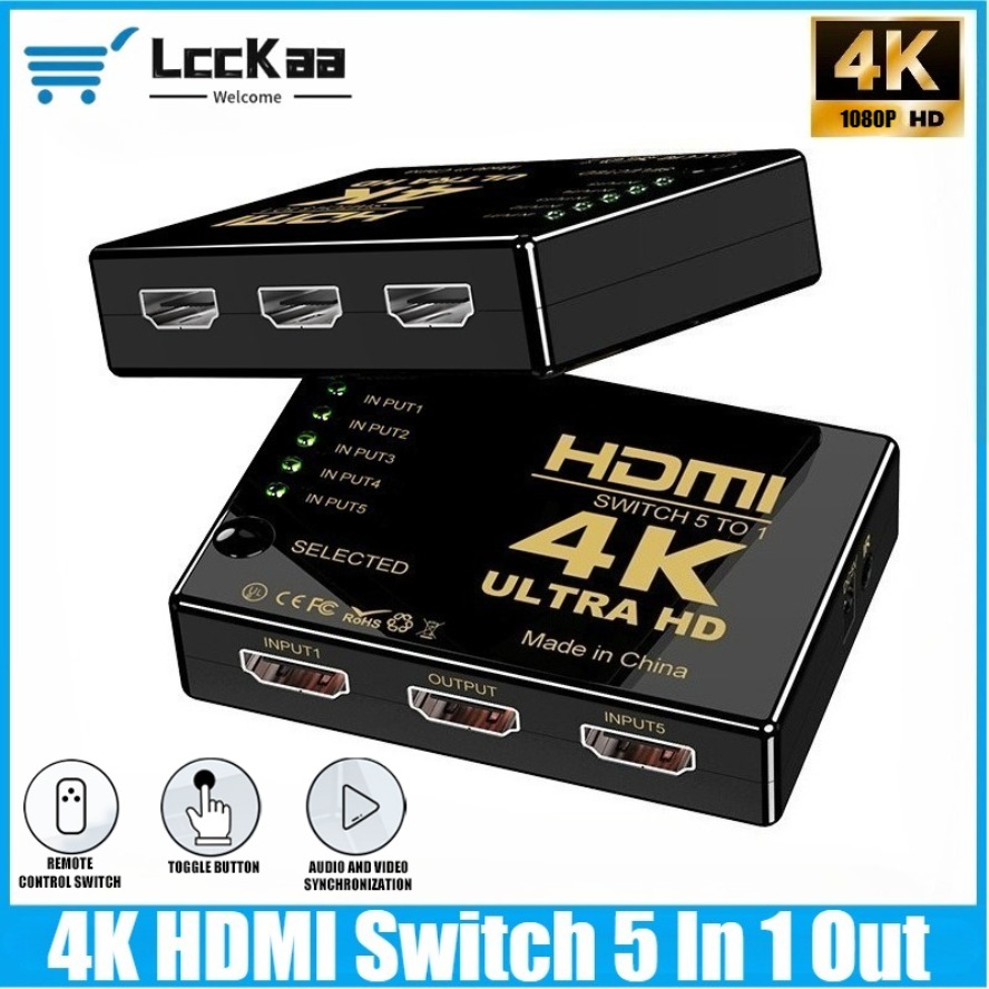 Esports Gaming Hub - Hub Pemisah Pemilih Sakelar HDMI 5