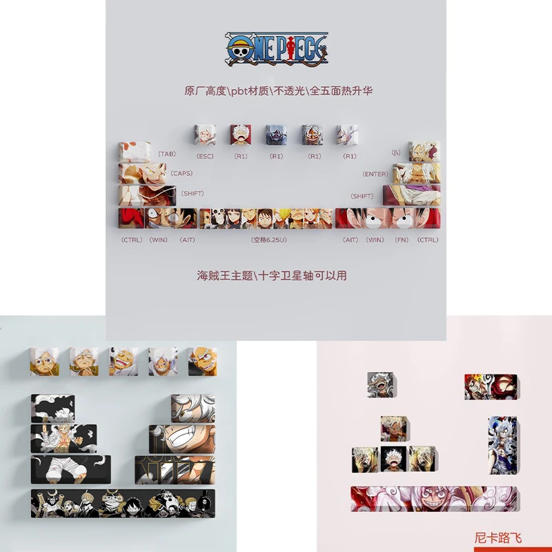 Keyboard Tenkeyless - Tersedia Keycap One Piece Luffy Roronoa