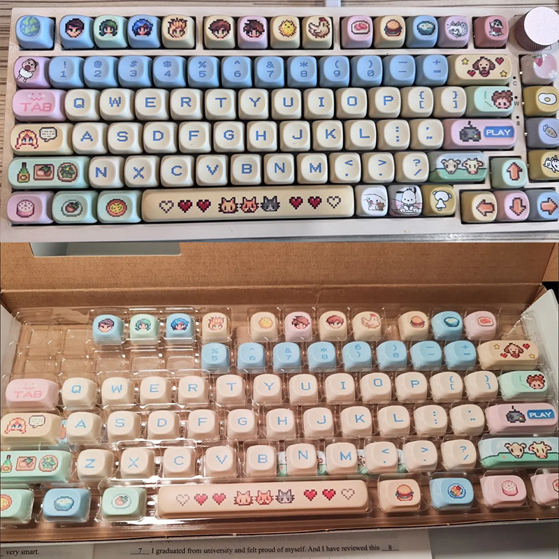 Stardew Valley 78 Keycaps Pixe - Keyboard Tenkeyless ulasan dan harga