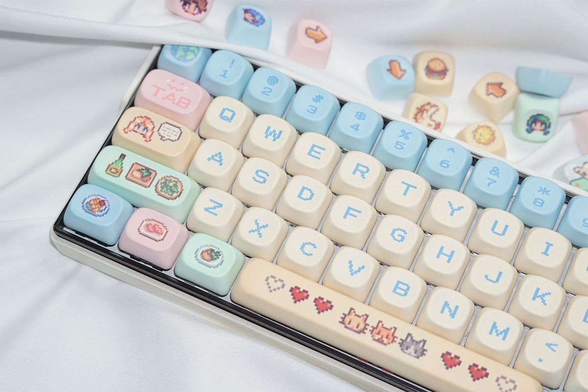 Stardew Valley 78 Keycaps Pixe - Keyboard Tenkeyless ulasan dan harga