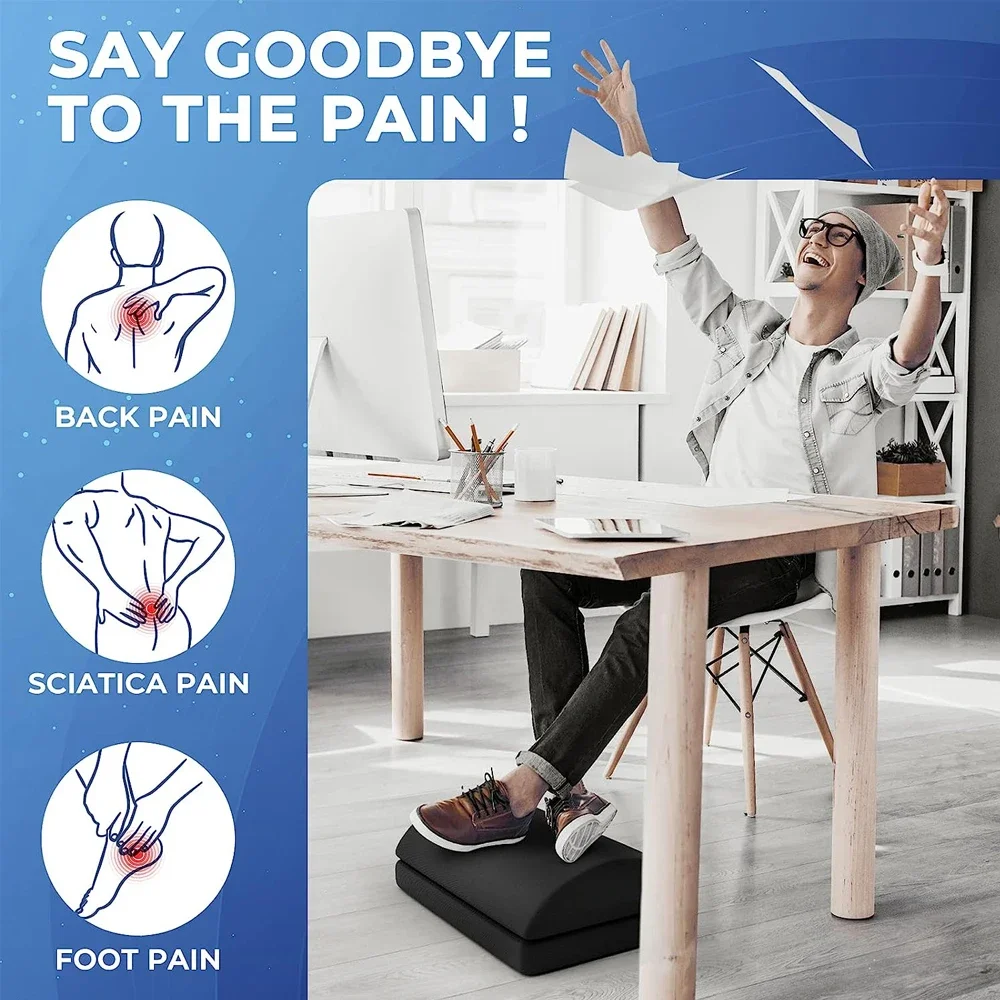 Di bawah meja sandaran kaki ti - Footrest Under Desk ulasan dan harga