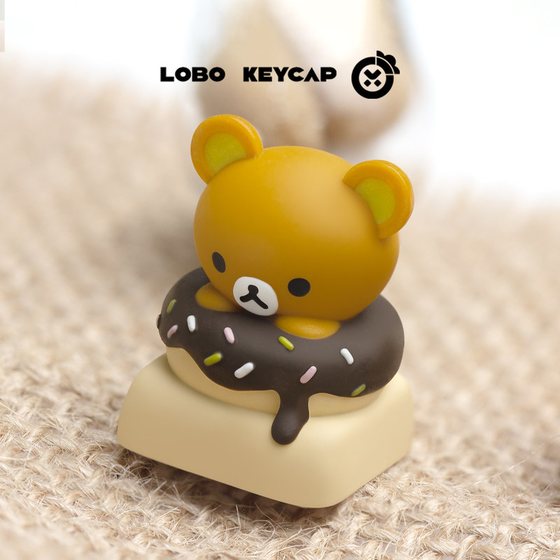 Keycap Resin Rilakkuma Lucu Be - Keyboard Tenkeyless ulasan dan harga