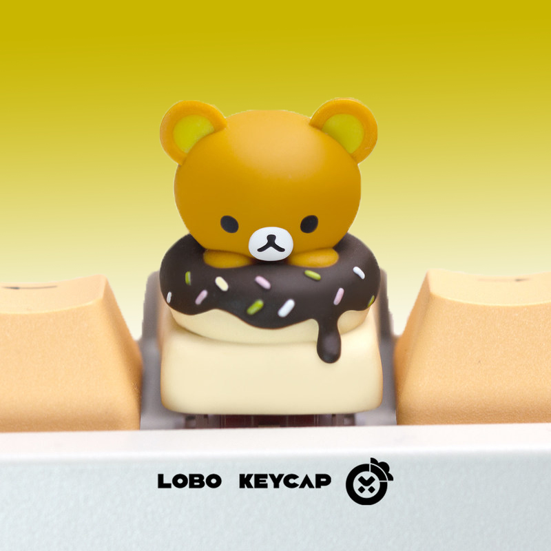 Keycap Resin Rilakkuma Lucu Be - Keyboard Tenkeyless ulasan dan harga
