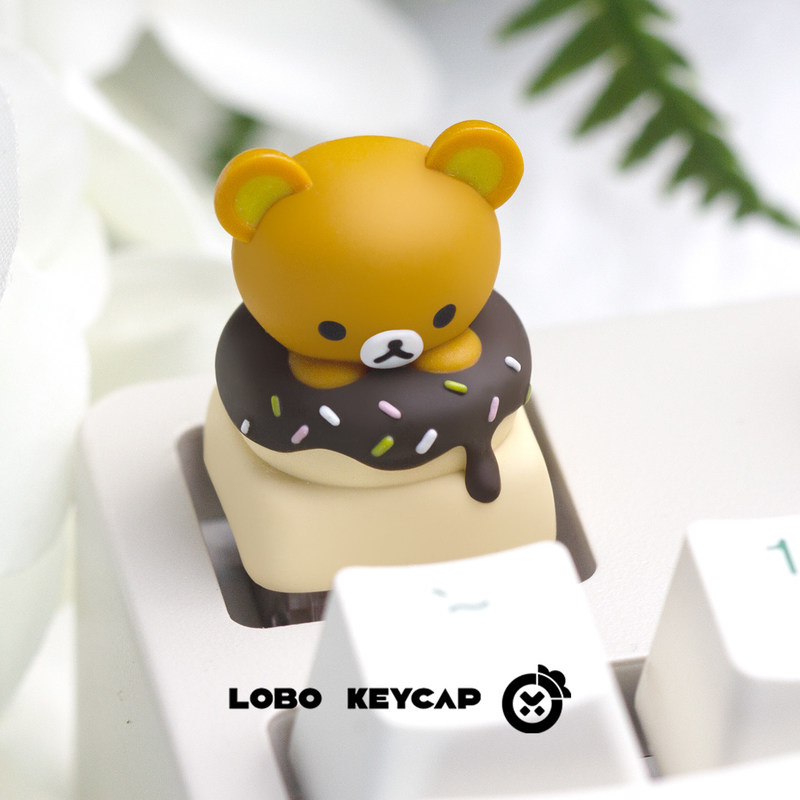 Keycap Resin Rilakkuma Lucu Be - Keyboard Tenkeyless ulasan dan harga