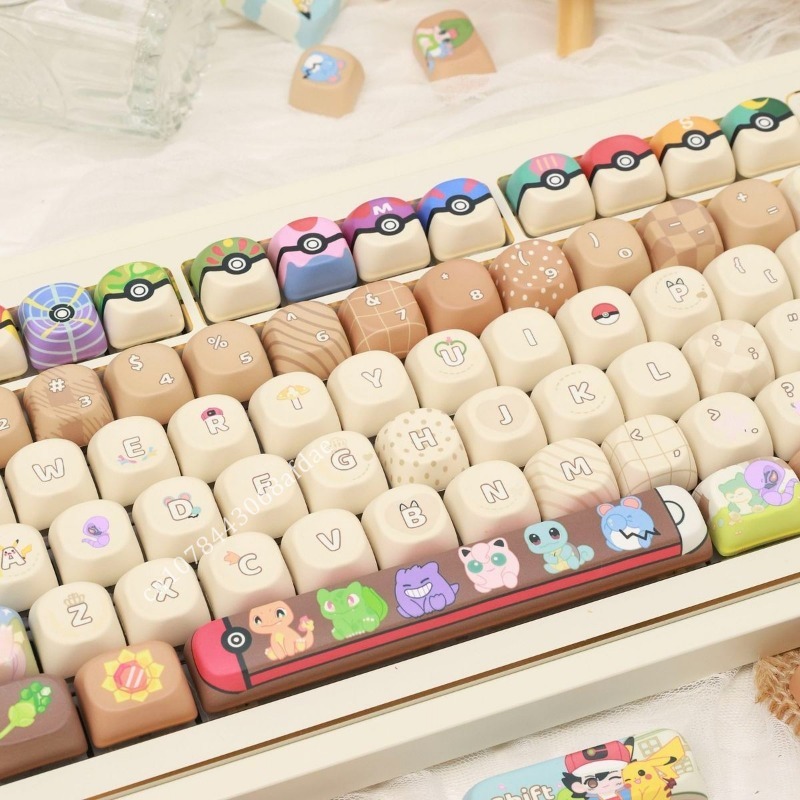 Keycap Anime Pokemon MOA Tingg - Keyboard Tenkeyless ulasan dan harga