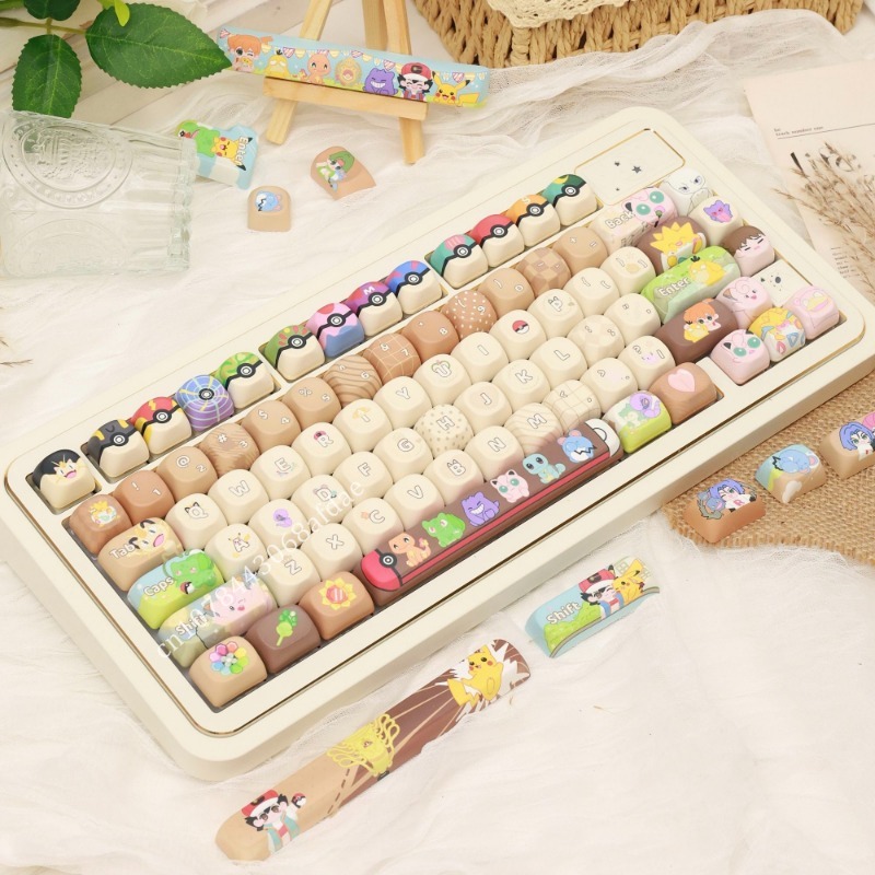 Keycap Anime Pokemon MOA Tingg - Keyboard Tenkeyless ulasan dan harga