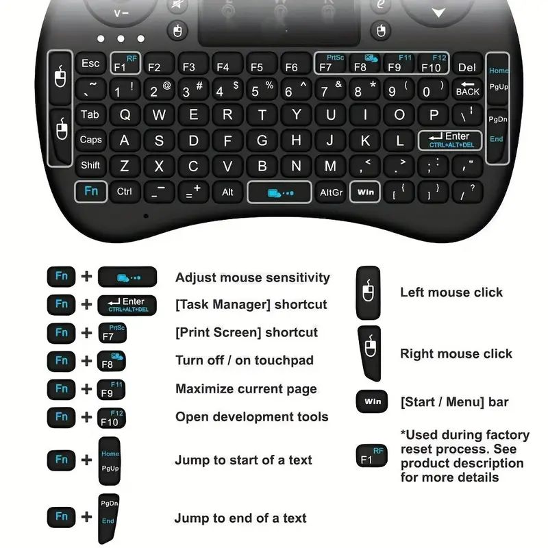 Keyboard Nirkabel Mini 2.4GHz  - Keyboard Tenkeyless ulasan dan harga