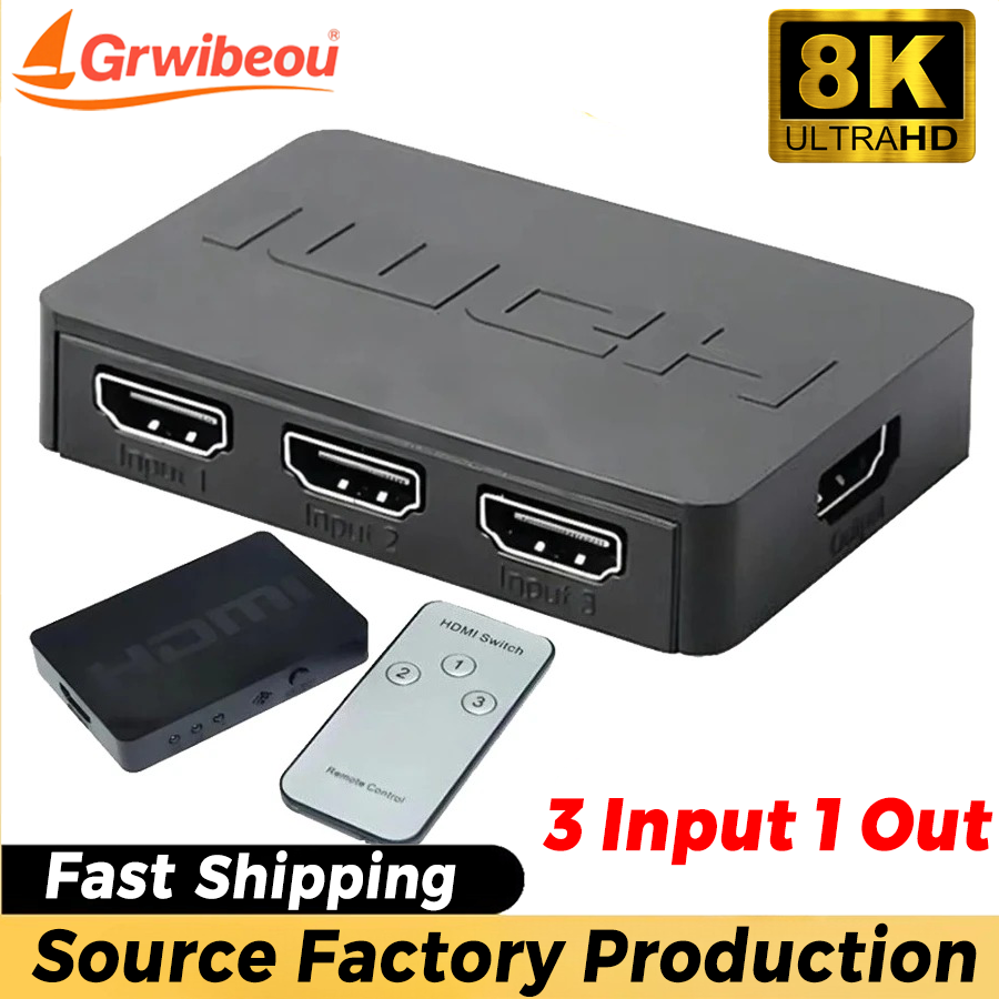 3 Port Pengalih HDMI Kompatibe - Esports Gaming Hub ulasan dan harga