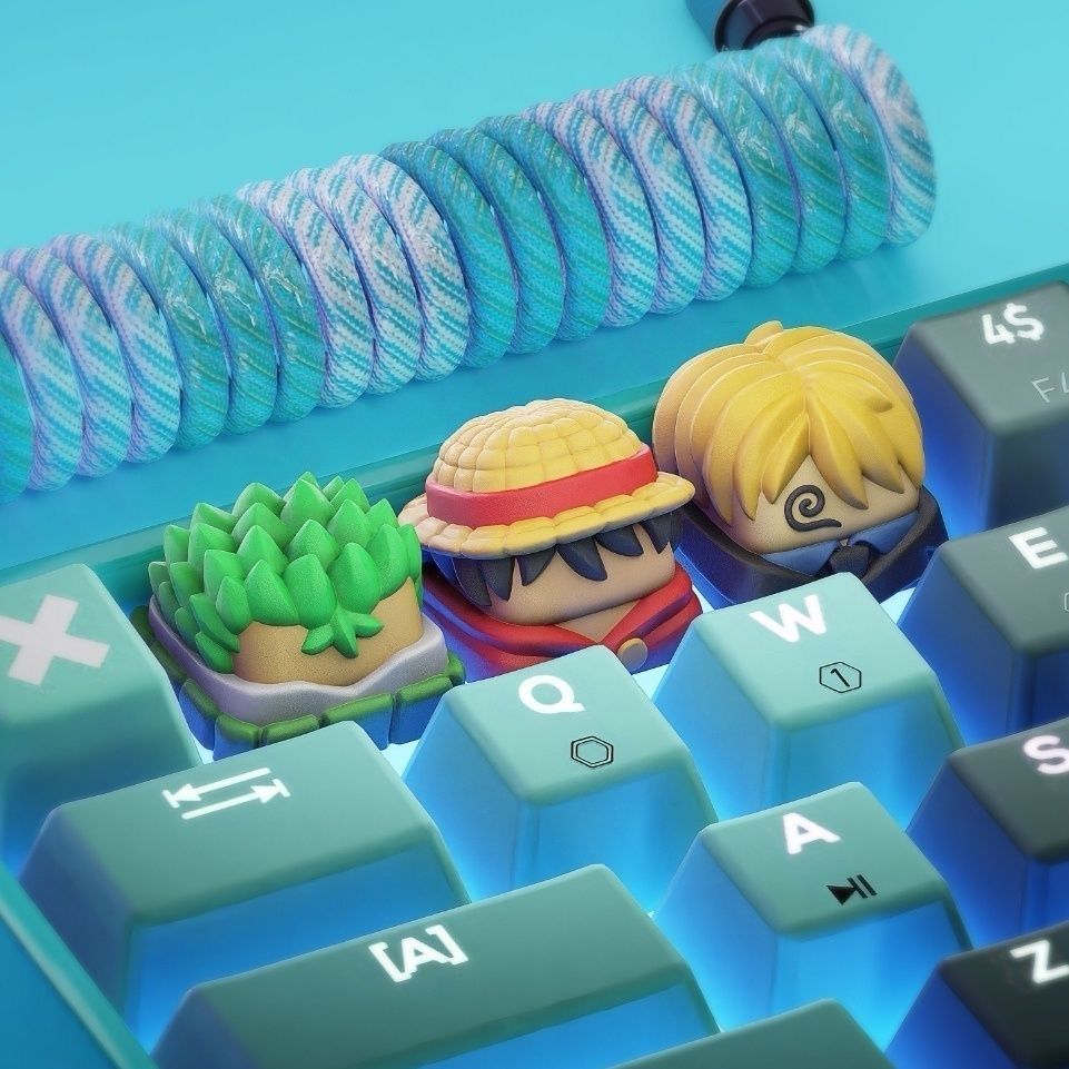 Baru Kawaii ONE PIECE Luffy Ke - Keyboard Tenkeyless ulasan dan harga