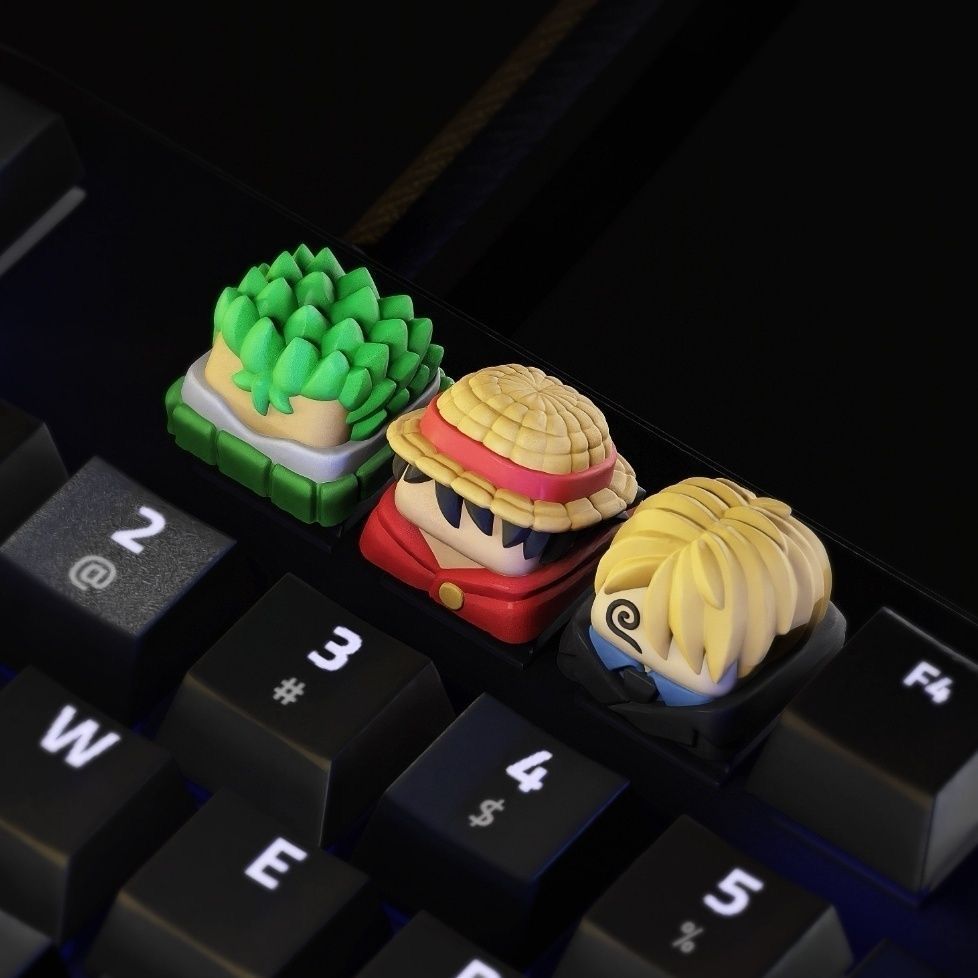 Baru Kawaii ONE PIECE Luffy Ke - Keyboard Tenkeyless ulasan dan harga